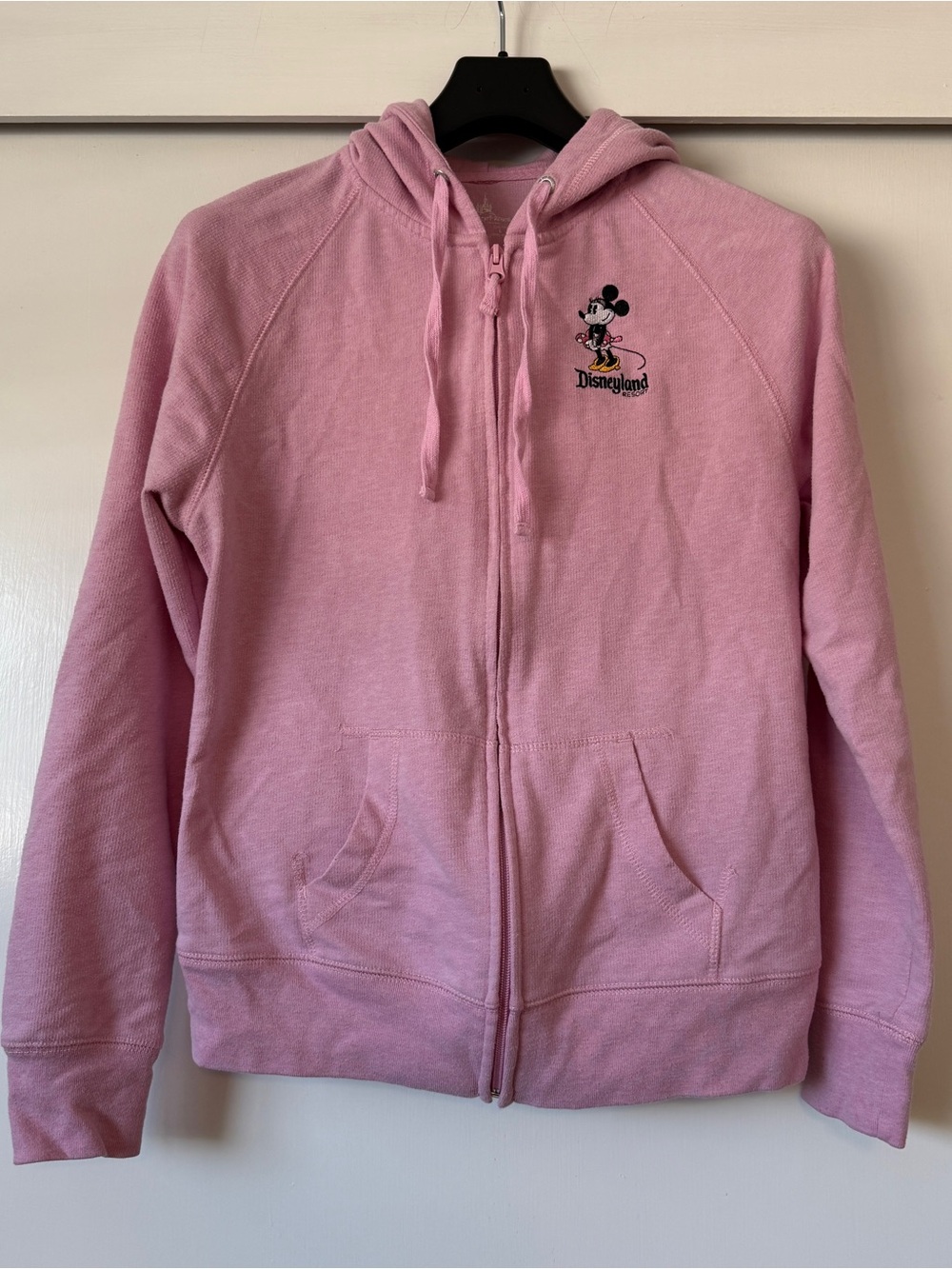 Disneyland Pink Minnie Mouse Zip-Up Hoodie - Women’s M